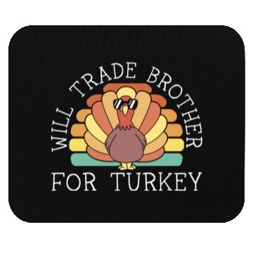 Discover Happy Thanksgiving Holiday Dinner Turkey Blessed Mouse Pads