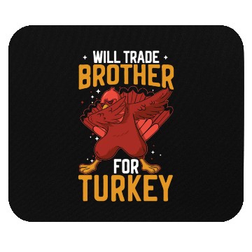 Discover Happy Thanksgiving Holiday Dinner Turkey Blessed Mouse Pads