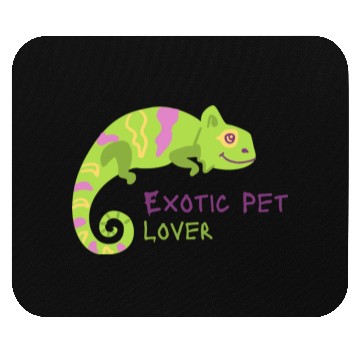 Discover Green Chameleon Lizard Exotic Pet Lover Mouse Pads