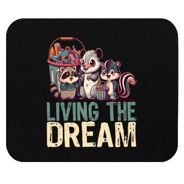 Discover Living The Dream - Cute Anime Kawaii Japanese Love Mouse Pads