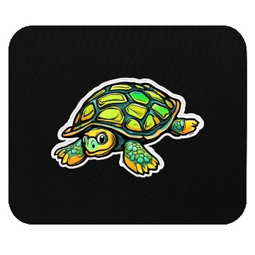 Discover Turtle Animal Turtle Green Mouse Pads