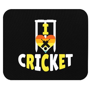 Discover I Love Cricket Mouse Pads