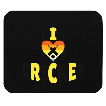 Discover I Love Cricket Mouse Pads