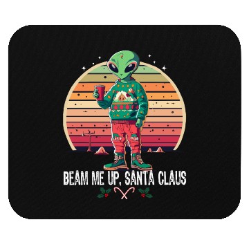 Discover Beam Me Up Santa Claus Alien Christmas Ufo Coffee Mouse Pads