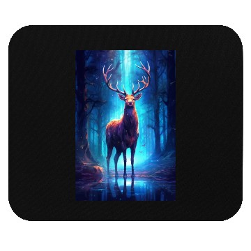 Discover Deer In The Forest Mysterious Mouse Pads