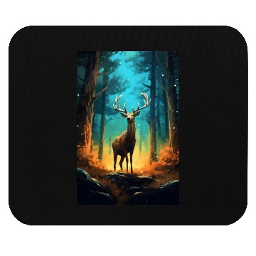 Discover Deer In The Forest Mysterious Mouse Pads