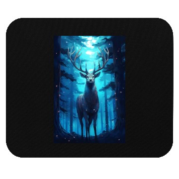 Discover Deer In The Forest Mysterious Mouse Pads