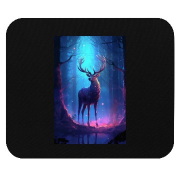 Discover Deer In The Forest Mysterious Mouse Pads