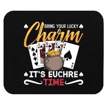 Discover Euchre Bring Your Lucky Charm It's Board Game Mouse Pads