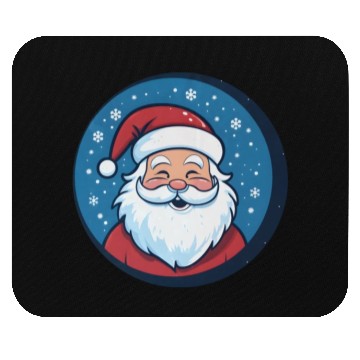 Discover Vintage Santa Smiles Christmas Cheer Mouse Pads