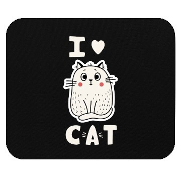 Discover I love cats Mouse Pads