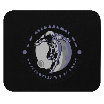 Discover I'd Rather Be Moonwalking Spacecraft Cosmonaut Mouse Pads
