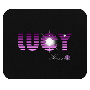 Discover Lucy pink and violet - Latin's etymology - Light Mouse Pads