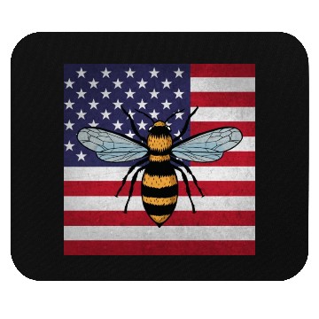 Discover Beekeeper Beekeeping Us Flag Mouse Pads