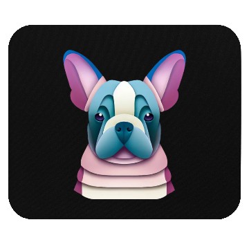 Discover French Bulldog Paper Art Mouse Pads