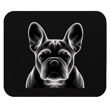 Discover Frenchie Neon Art Mouse Pads