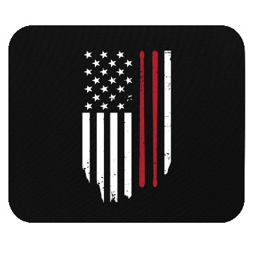Discover American Flag Drum Sticks Mouse Pads