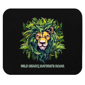 Discover Wild Heart, Nature's Roar Mouse Pads