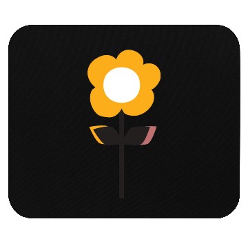 Discover Retro Flower Yellow Mouse Pads