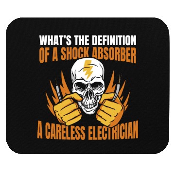 Discover Electrician Funny Construction Electrician Mouse Pads