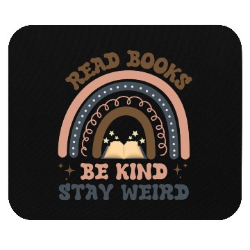 Discover Read Books Be Kind Stay Weird Mouse Pads