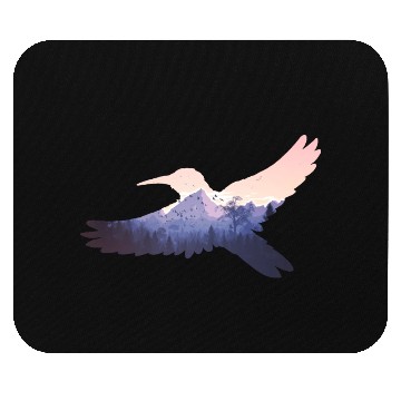 Discover Hummingbird Bird Mountains Fly Nature Paradise Mouse Pads