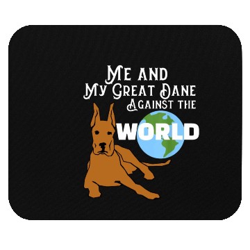 Discover Great Dane Lover My World Mouse Pads