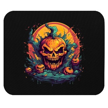 Discover Bad Pumpkin Creppy Halloween Mouse Pads
