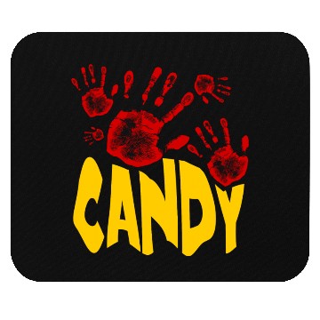 Discover Bloody Hands Halloween Candy Design Mouse Pads