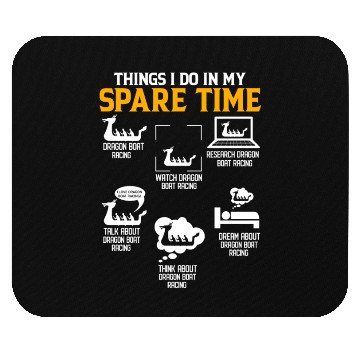 Discover Funny Spare Time Dragon Boat Racing Paddle Mouse Pads