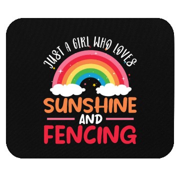 Discover Just A Girl Who Loves Sunshine And Fencing Mouse Pads