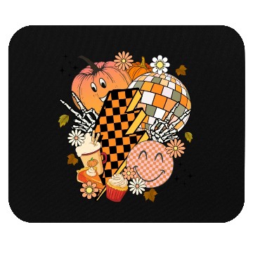 Discover Pumpkin lightning Mouse Pads