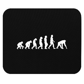 Discover Monkey white evolution animals chimpanzee Mouse Pads
