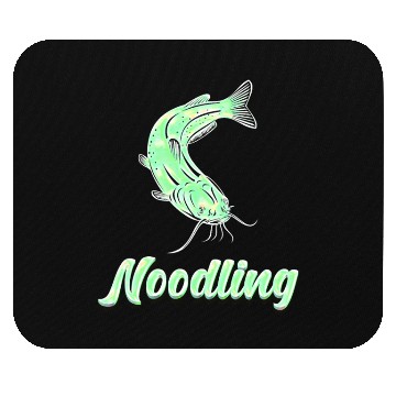 Discover Catfish Fishing Waller Fish Noodler Flathead Mouse Pads