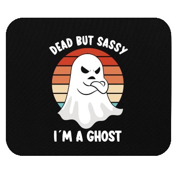 Discover Ghost Hunter Funny Ghost Angry Ghost Halloween Mouse Pads
