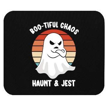Discover Ghost Hunter Funny Ghost Angry Ghost Halloween Mouse Pads