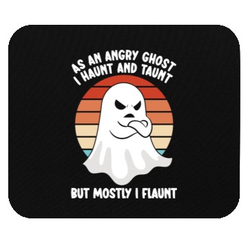 Discover Ghost Hunter Funny Ghost Angry Ghost Halloween Mouse Pads