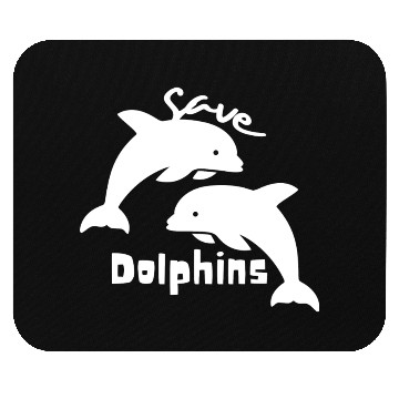 Discover Save Dolphins Mouse Pads