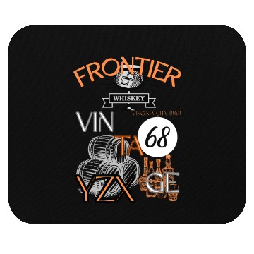 Discover Vintage frontier whiskey Mouse Pads