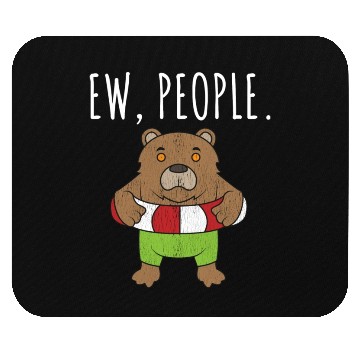 Discover Ew People Bear Distressed Mouse Pads