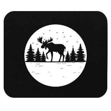 Discover Moose Forest Deer Elk Canada Nature Wilderness Mouse Pads