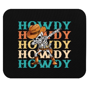 Discover Dabbing Skeleton Dancing Cowboy Boots Hat Mouse Pads