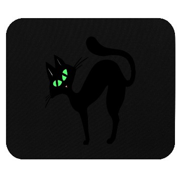 Discover Black cat Mouse Pads