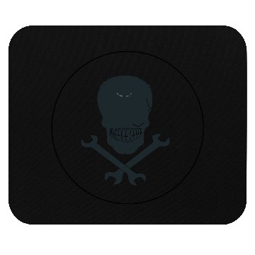 Discover skull and cross wrenches icon Mouse Pads