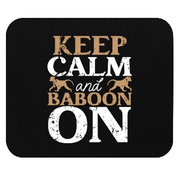 Discover Baboon Monkey Lover Wildlife Animal Zookeeper Mouse Pads