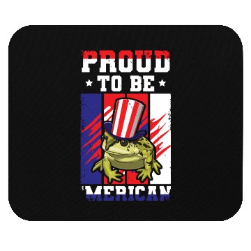 Discover Proud To Be Merica Frog Mouse Pads