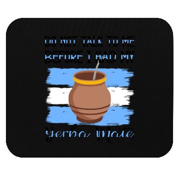 Discover Argentina Flag Argentinian Yerba Mate Tea Bombilla Mouse Pads