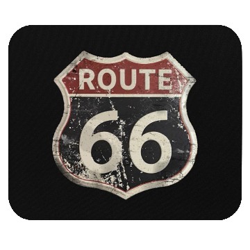 Discover Route 66 vintage sign Mouse Pads