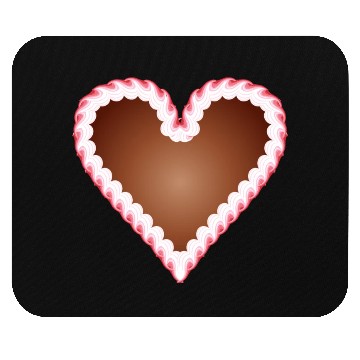 Discover Gingerbread heart folk festival with icing Mouse Pads