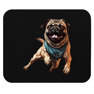 Discover Pug in Motion: Racing, Sprinting, Galloping Mouse Pads